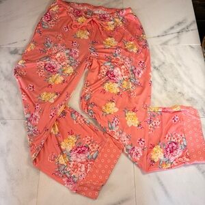 Coral Floral Lounge Pants